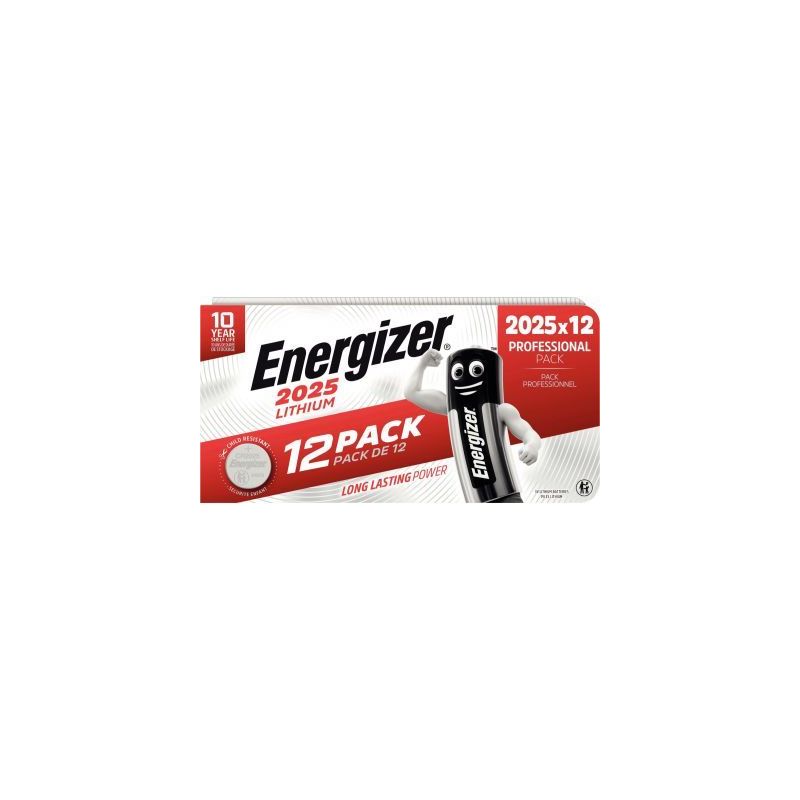 Achetez Paquet 12 piles lithium 3V CR2025 7638900441895 ENERGIZER pas cher sur Ma Rentrée Scolaire