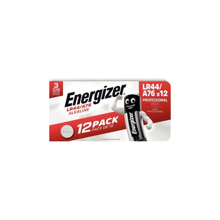 Paquet 12 piles bouton LR44 7638900441918 ENERGIZER