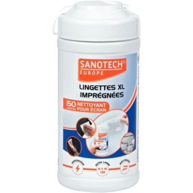Achetez Boite de 150 grandes lingettes nettoyantes ST0191 SANOTECH pas cher sur Ma Rentrée Scolaire