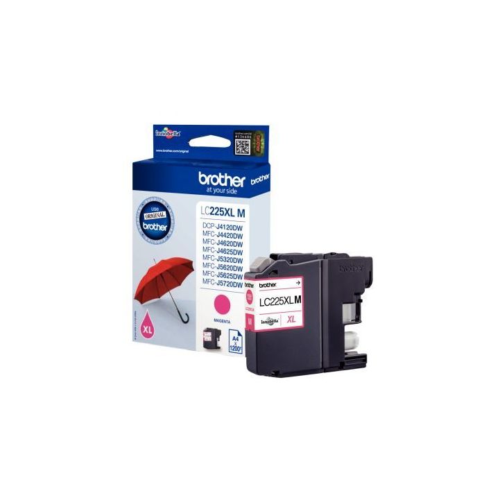 Cartouche jet d'encre à la marque Brother LC225 magenta haute capacité Parapluie LC225XLM BROTHER