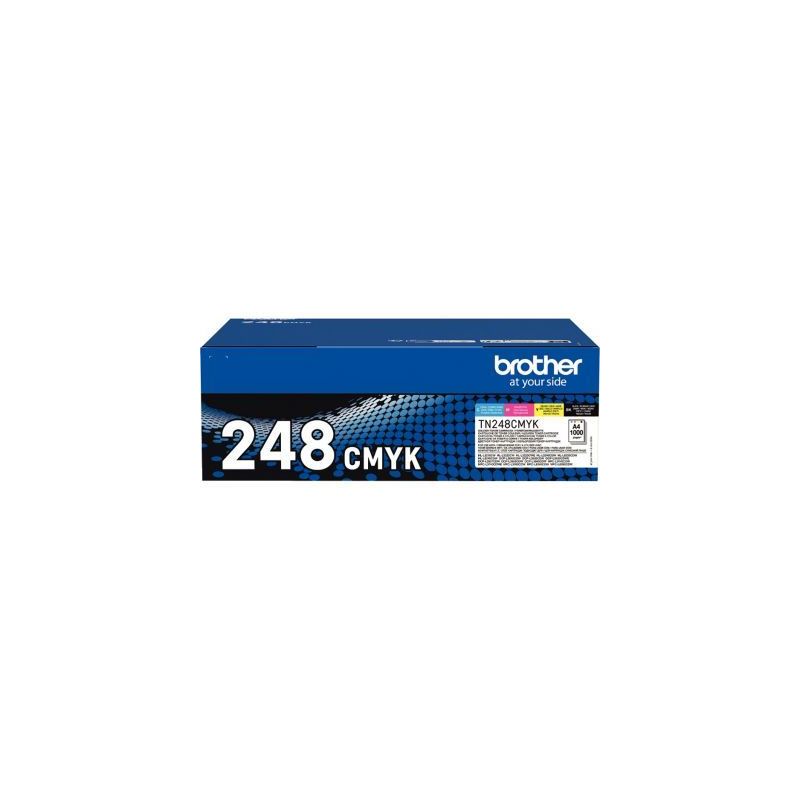 Achetez Brother TN248CMYK pack de 4 toners laser noire, cyan, magenta et jaune authentique TN248CMYK.. Achetez Brother TN248CMYK pack de 4 toners laser noire, cyan, magenta et jaune authentique TN248CMYK..