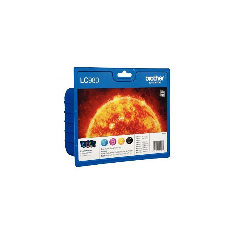 Achetez Lot de 4 cartouches jet d'encre à la marque Brother LC980VALBP noir cyan magenta et jaune S..
