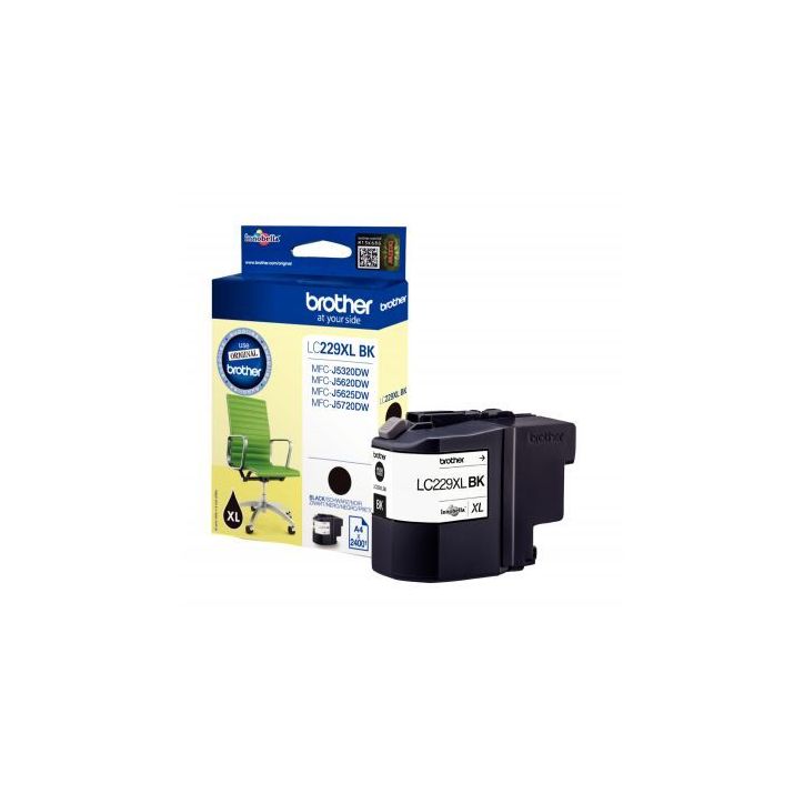 Cartouche jet d'encre à la marque Brother LC229 noir trés haute capacité Chaise de bureau LC229XLBK BROTHER