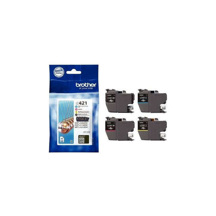 Lot 4 cartouches encre LC421VALBP noir cyan magenta et jaune à la marque Boule LC421VAL BROTHER