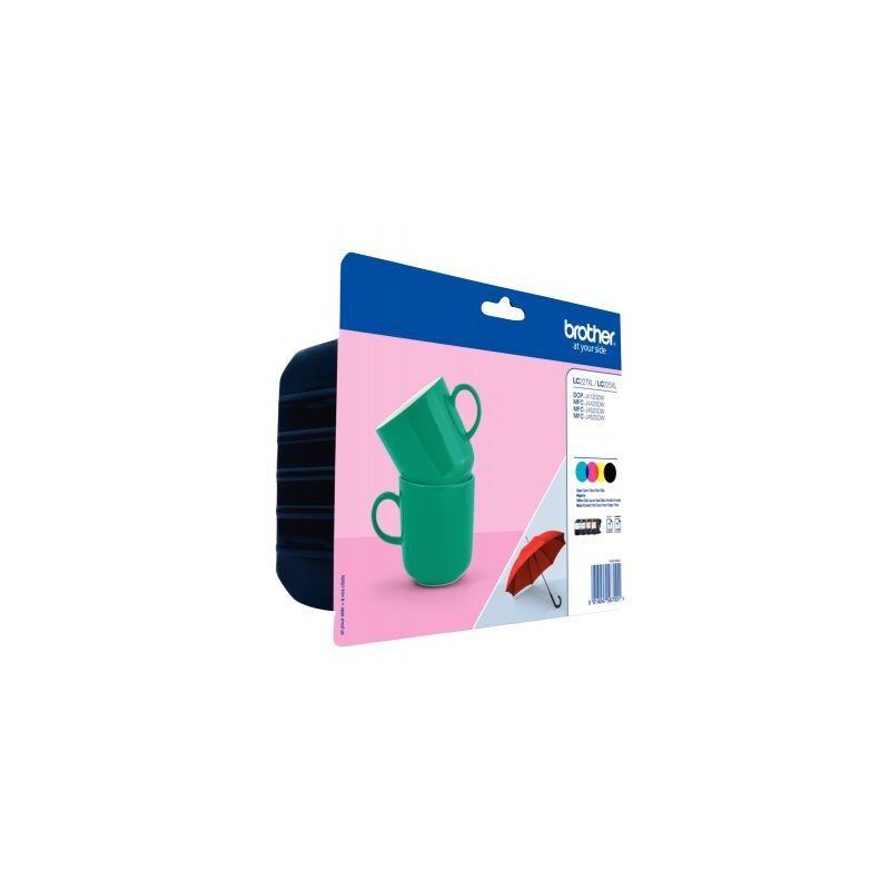 Achetez Lot de 4 cartouches jet d'encre à la marque Brother LC227XLVALP noir cyan magenta jaune hau..