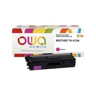 Achetez OWA cartouche laser magenta haute capacité remanufacturée compatible Brother TN423M K18063..