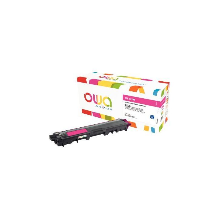 Toner compatible à la marque Brother TN247M magenta haute capacité K18603OW OWA ARMOR