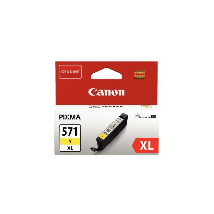 CANON Cartouche Jet d'encre CLI-571XL Jaune 0334C001AA