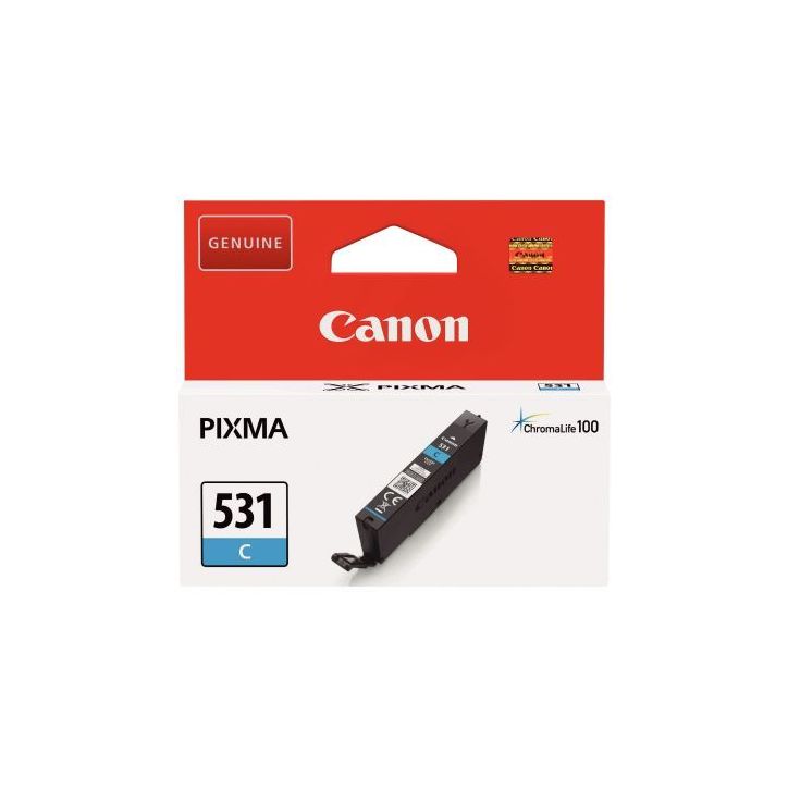Canon 531 cartouche jet d'encre cyan authentique (CLI531C) 531 CASPI6119C001 CANON