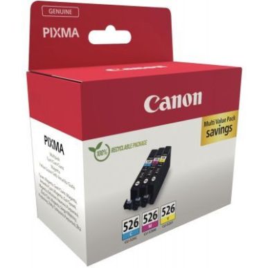 Achetez Multipack à la marque Canon CLI526 cyan magenta et jaune 526 CASPI4541B006 CANON pas cher s..