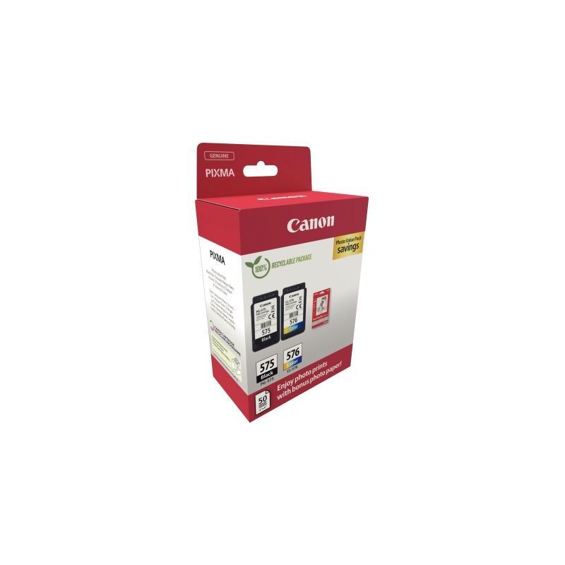 Achetez Canon 575 / 576 lot de 2 cartouches jet d'encre noire & couleurs authentique (PG575BK / CL57.. Achetez Canon 575 / 576 lot de 2 cartouches jet d'encre noire & couleurs authentique (PG575BK / CL57..