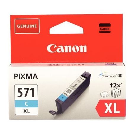 Achetez CANON Cartouche Jet d'encre CLI-571XL Cyan 0332C001AA pas cher sur Ma Rentrée Scolaire