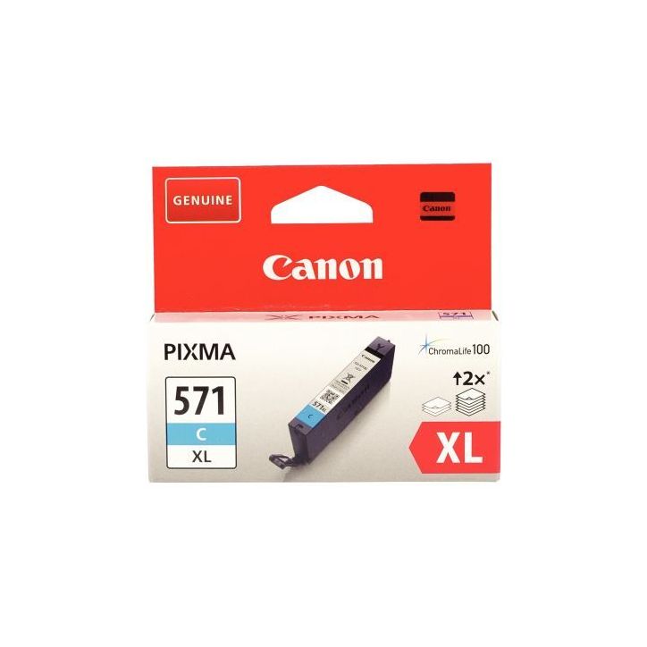 CANON Cartouche Jet d'encre CLI-571XL Cyan 0332C001AA