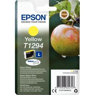 Achetez EPSON Cartouche Jet d'encre Jaune C13T12944012 pas cher sur Ma Rentrée Scolaire