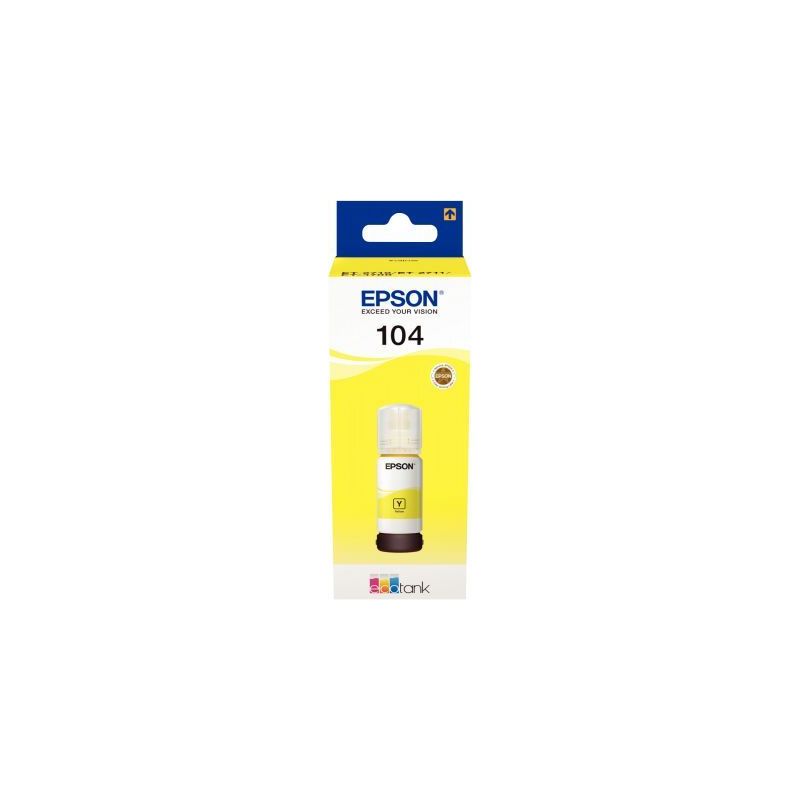 Achetez Flacon encre à la marque Epson T00P440 jaune 104 EPSPIT00P440 EPSON pas cher sur Ma Rentré.. Achetez Flacon encre à la marque Epson T00P440 jaune 104 EPSPIT00P440 EPSON pas cher sur Ma Rentré..