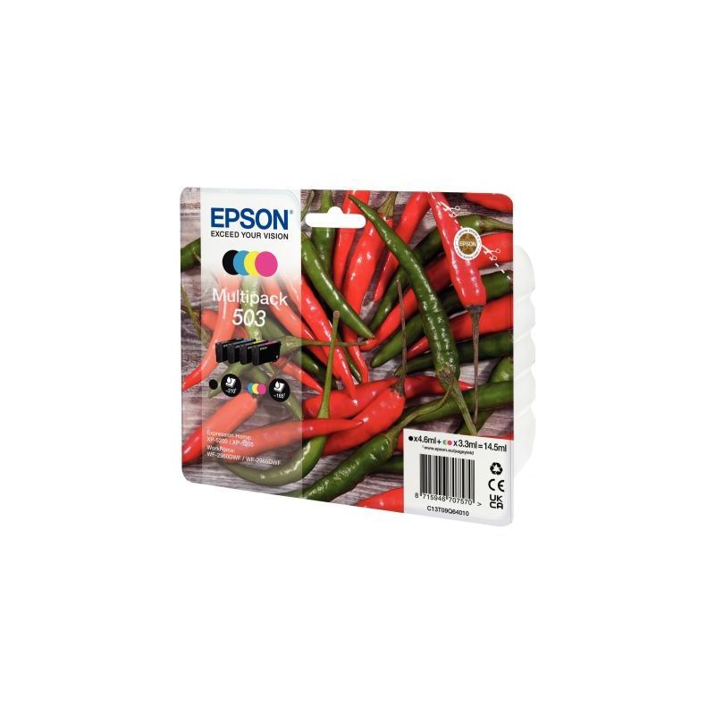 Achetez Lot 4 cartouches encre à la marque Epson T09Q640 Noir Cyan Magenta Jaune Piment C13T09Q6401..