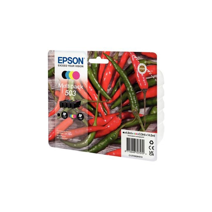 Lot 4 cartouches encre à la marque Epson T09Q640 Noir Cyan Magenta Jaune Piment C13T09Q64010 EPSON