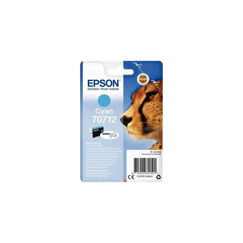 Achetez Cartouche jet d'encre à la marque Epson T071240 cyan Guépard EPSPIT07124012BU EPSON pas ch..