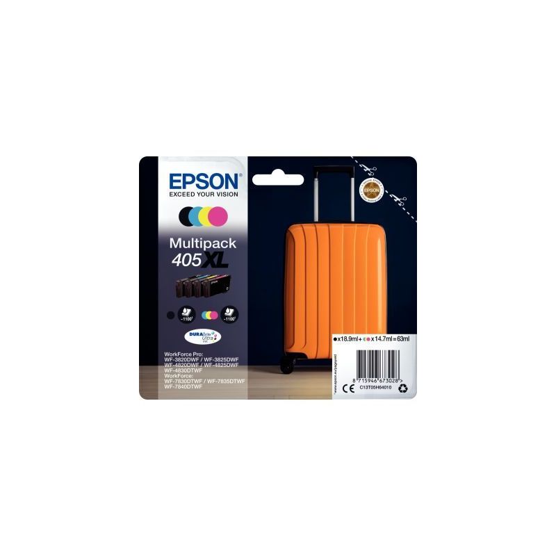 Achetez Lot de 4 cartouches jet d'encre à la marque Epson T05H640 noir cyan magenta jaune haute cap.. Achetez Lot de 4 cartouches jet d'encre à la marque Epson T05H640 noir cyan magenta jaune haute cap..