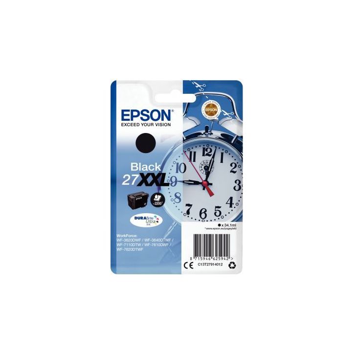Cartouche jet d'encre à la marque Epson T279140 noir très haute capacité Réveil EPSPIT27914012BU EPSON