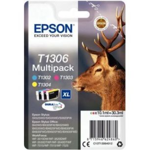 Achetez Lot de 3 cartouches laser à la marque Epson T130640 cyan magenta et jaune très haute capac..