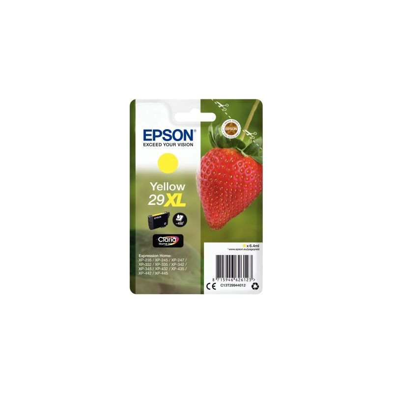 Achetez EPSON Cartouche Jet d'encre xl Jaune C13T29944012 pas cher sur Ma Rentrée Scolaire Achetez EPSON Cartouche Jet d'encre xl Jaune C13T29944012 pas cher sur Ma Rentrée Scolaire