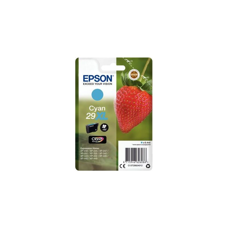 Achetez EPSON Cartouche Jet d'encre xl Cyan C13T29924012 pas cher sur Ma Rentrée Scolaire Achetez EPSON Cartouche Jet d'encre xl Cyan C13T29924012 pas cher sur Ma Rentrée Scolaire