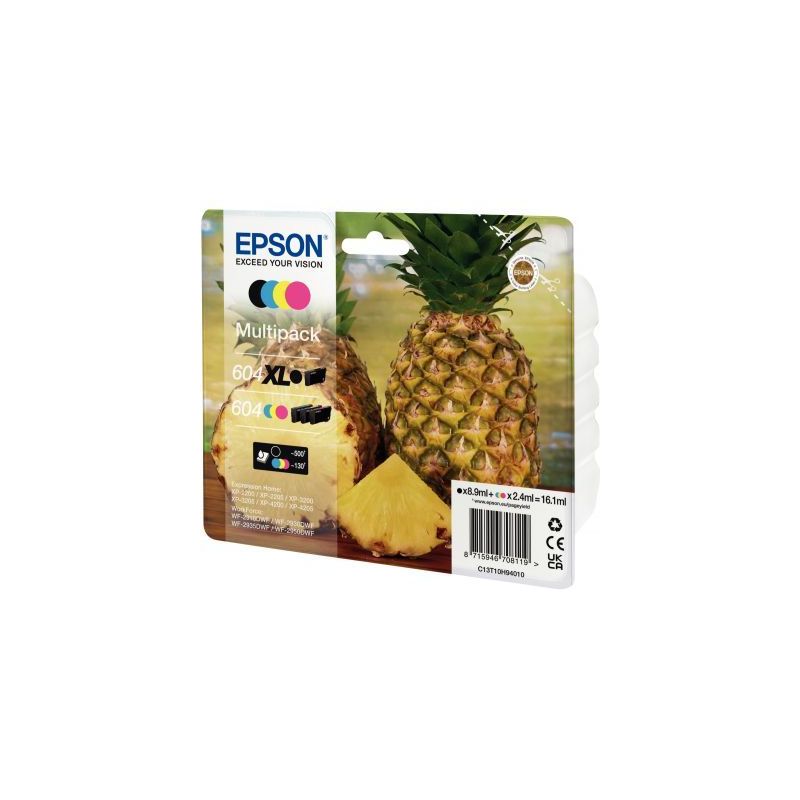 Achetez Lot 4 cartouches jet d'encre Epson T10H940 Noir haute capacité Cyan Magenta Jaune standard ..