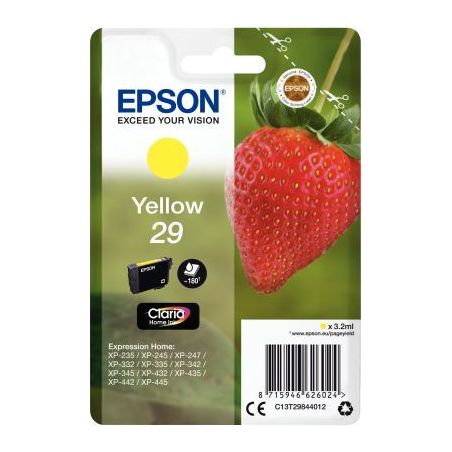 Achetez Cartouche jet d'encre à la marque Epson T298440 jaune Fraise C13T29844012 EPSON pas cher su..