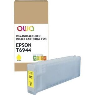 Achetez OWA cartouche jet d'encre remanufacturée jaune haute capacité compatible EPSON T6944 T6944..
