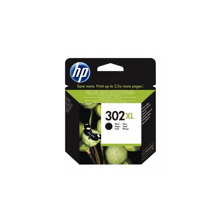 HP 302XL Cartouche d'Encre Noire grande capacité Authentique (F6U68AE)
