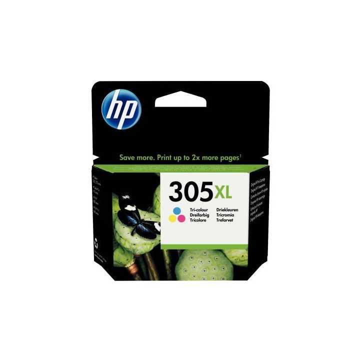 Cartouche jet d'encre à la marque HP 3YM63AE couleurs, haute capacité 305XL HPSPI3YM63AE HP