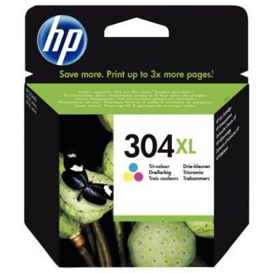 Achetez HP 304XL Cartouche d'Encre Trois Couleurs grande capacité Authentique (N9K07AE) pas cher su..
