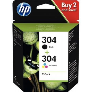 Achetez Lot de 2 cartouches encre à la marque HP 3JB05AE noir et couleurs 304 HPSPI3JB05AE HP pas c..