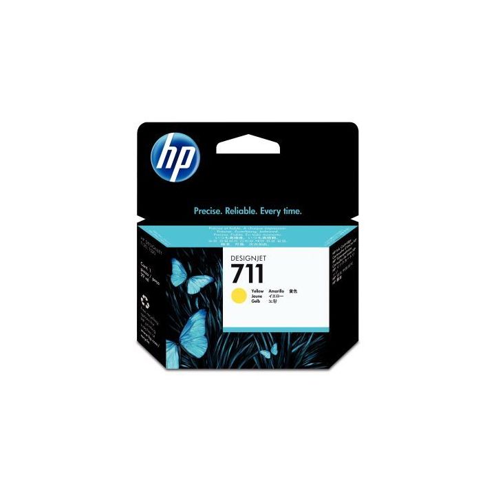 Cartouche jet d'encre à la marque HP CZ132A jaune 711 HPSPICZ132A HP