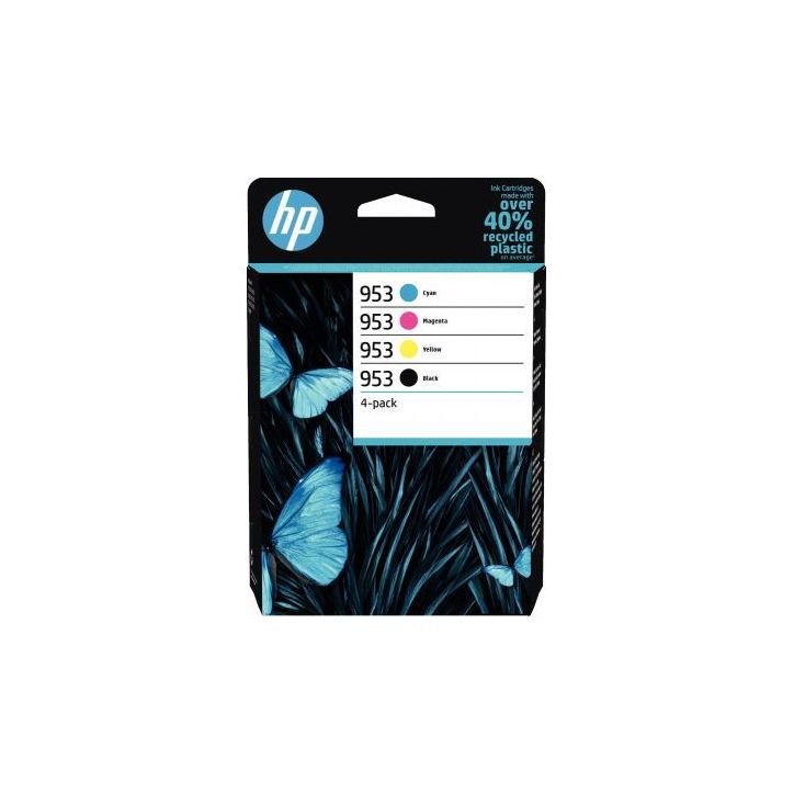 Lot de 4 cartouches encre à la marque HP 6ZC69AE noir cyan magenta et jaune 953 HPSPI6ZC69AE HP