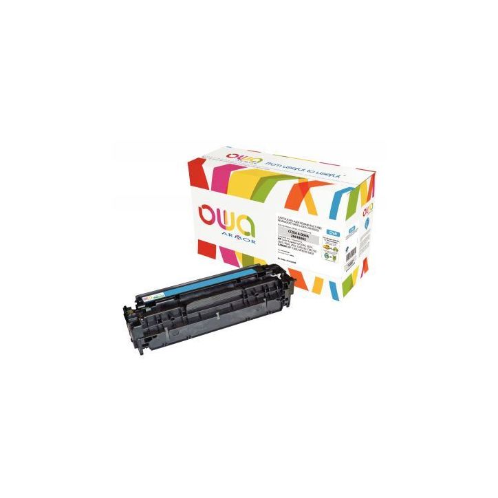 OWA cartouche laser cyan remanufacturée compatible Canon 718 et HP 304A (CC531A) 304A / 718 K15133OW OWA ARMO(...)