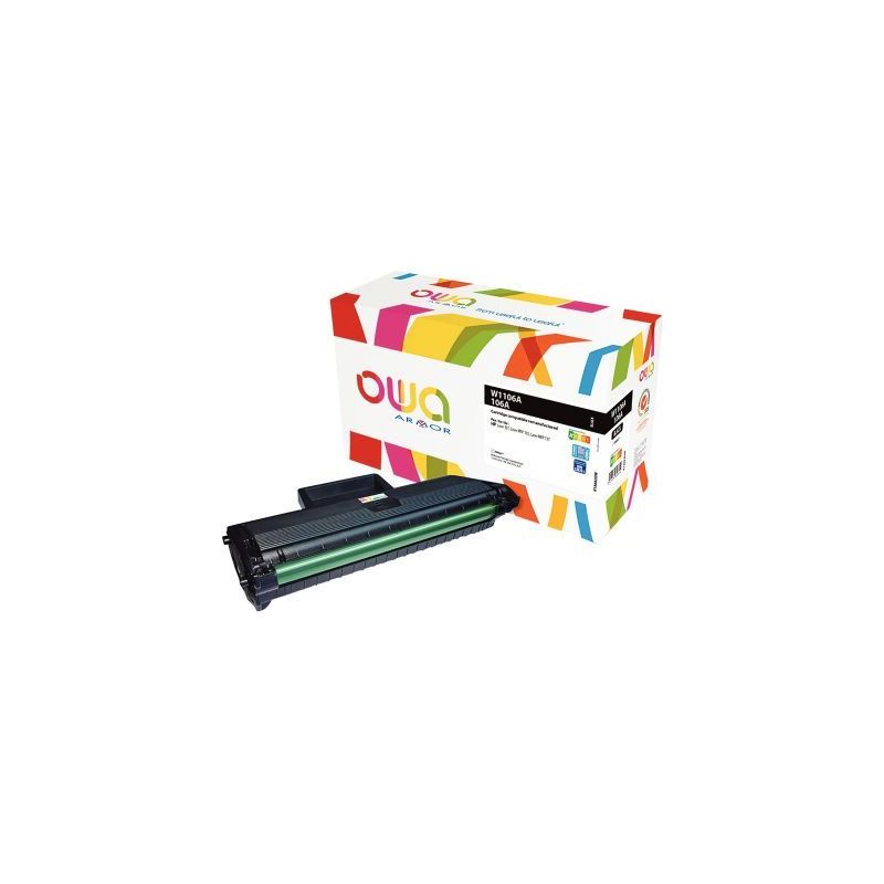 Achetez Cartouche laser compatible à la marque HP W1106A noir K18882OW OWA ARMOR pas cher sur Ma Re..