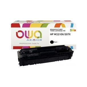 Achetez OWA cartouche laser noire Haute capacité remanufacturée compatible HP 207X (W2210X) 207X K..