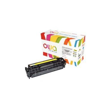 Achetez OWA cartouche laser jaune remanufacturée compatible Canon 718 HP 304A (CC532A) 304A / 718 K..