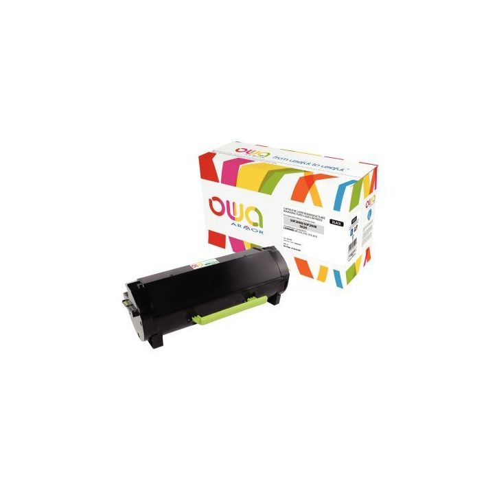 Toner laser compatible à la marque Lexmark 50F2H00 noir K15637OW OWA ARMOR