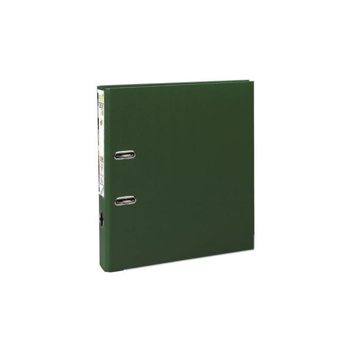 Classeur à  levier en plastique PREM'TOUCH format A4 maxi dos 5 cm vert foncé 53153E EXACOMPTA