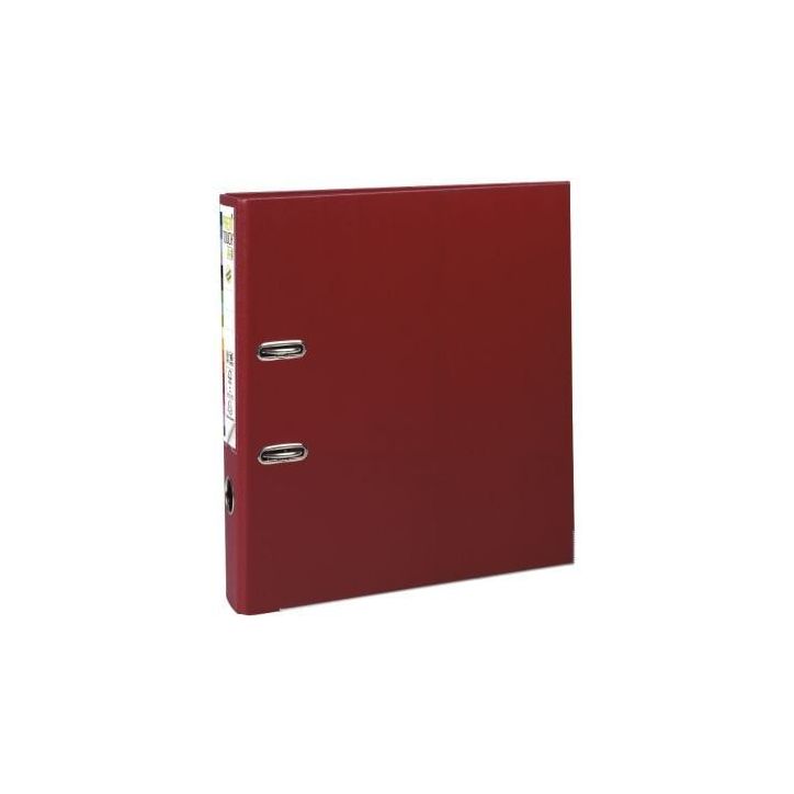 Classeur à  levier en plastique PREM'TOUCH format A4 maxi dos 8 cm bordeaux 53304E EXACOMPTA