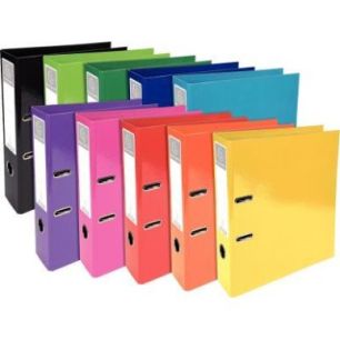 Achetez Classeur à levier IDERAMA pour format A4, dos 7 cm, coloris assortis 53629E IDERAMA EXACOMP..