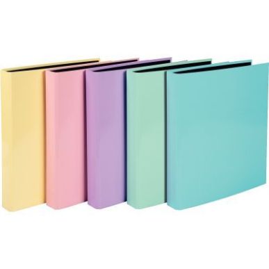 Achetez Classeur 4 anneaux, dos 4 cm, en carte rigide pelliculée AQUAREL, coloris assortis 51560E E..
