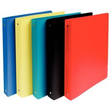 Achetez Carton de 20 classeurs en polypropylène semi-rigide, 4 anneaux ronds diamètre 30 mm, forma..