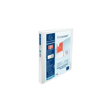 Achetez Classeur personnalisable KREACOVER format A4+ 4 anneaux diamètre 25 mm, blanc 51846E KREA E..