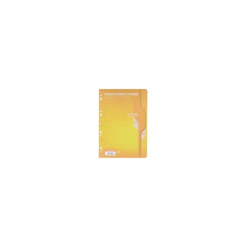 Achetez Sachet de 50 feuillets mobiles (100 pages) format 21x29,7cm séyès 80g coloris jaune 7964C ..