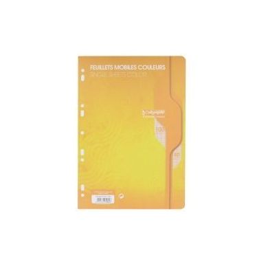 Achetez Sachet de 50 feuillets mobiles (100 pages) format 21x29,7cm séyès 80g coloris jaune 7964C ..