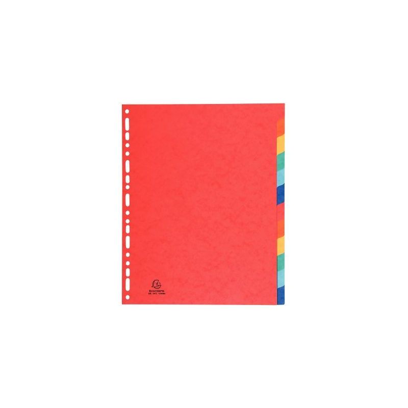 Achetez Jeu de 12 intercalaires en carte lustrée 400g, format A4+ 2612E EXACOMPTA pas cher sur Ma R..